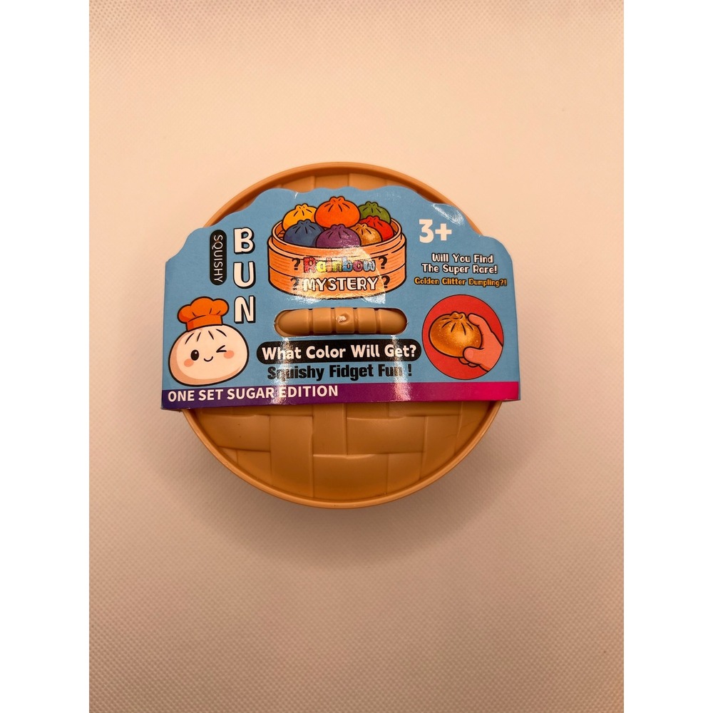 Rainbow Mystery Squishy Bun Fidget Toy Unisex OS Tan New Sugar Edition Dumpling